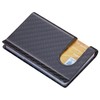 TROIKA TR-CCA30-CB Real Carbon Fiber Credit Card Case, Card Clip