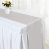Time to Sparkle 5 Pack Satin Table Runners 12"x108"inch (Silver)