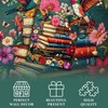 PICKFORU Wildflower Pages Jigsaw Puzzle for Adults, Hummingbird Vintage Book