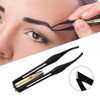 4 Pcs LED Tweezers Stainless Steel Tweezers with LED Light