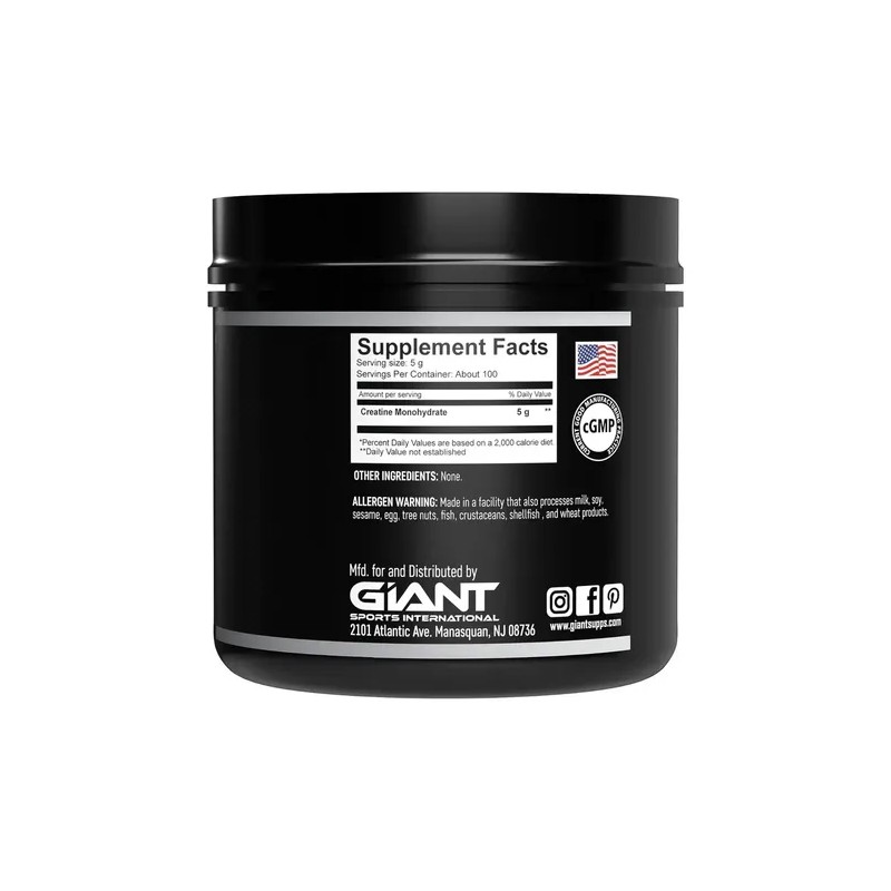 Giant Sport Creatina 5000 Monohydrate 100 Serv Sin Sabor