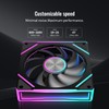 RUIX V8 Prism 120mm ARGB PWM Computer Case Fan 3-Pack,