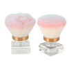 2pcs Makeup Powder Brush Multipurpose Portable Soft Bristles Base Ail