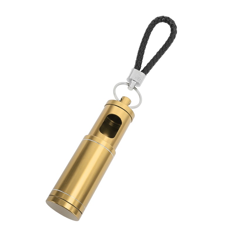 Portable Pocket Ashtray with Keychain Lanyard Retractable Circular Aluminium Alloy