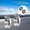 Pulley Wheel Stainless Steel V Groove Plate Casters Heavy Duty