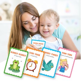 Speech Therapy Flash Cards for Toddlers 1-4, Phonics, Learning Toys & Speech Development