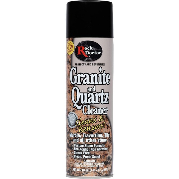 Rock Doctor Granite Cleaner - Cleans& Renews Surfaces - (18 oz) Surface Cleaner Spray, Granite/Marble Countertop Cleaner, Cleaning Spray for Vanity, Table Top, Kitchen Counters, Stone Surfaces