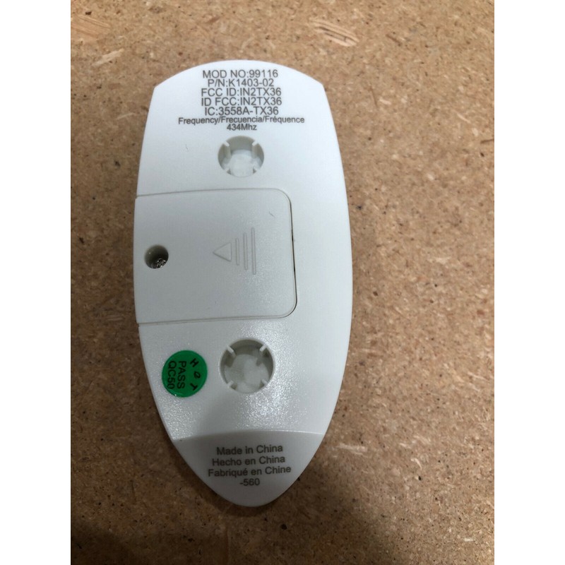 Hunter Geniune Replacement Handheld Ceiling Fan Remote Control Transmitter 99116