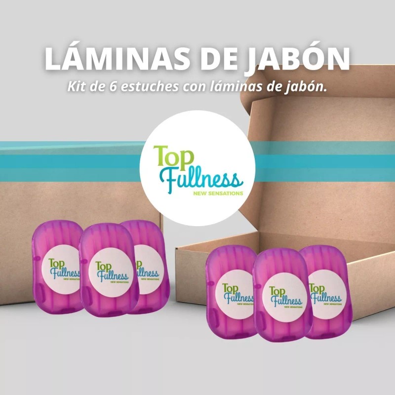 Top Fullness Laminas De Jabón Portátil Top Fullness Kit De