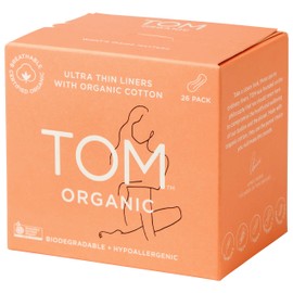 TOM Organic Ultra Thin Panty Liners, 26 count