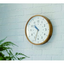INTERFORM INC. Interform Radio Clock Wall Clock Storuman Sturman Interior Easy to Read Blue CL-2937BL Educational Children Kids