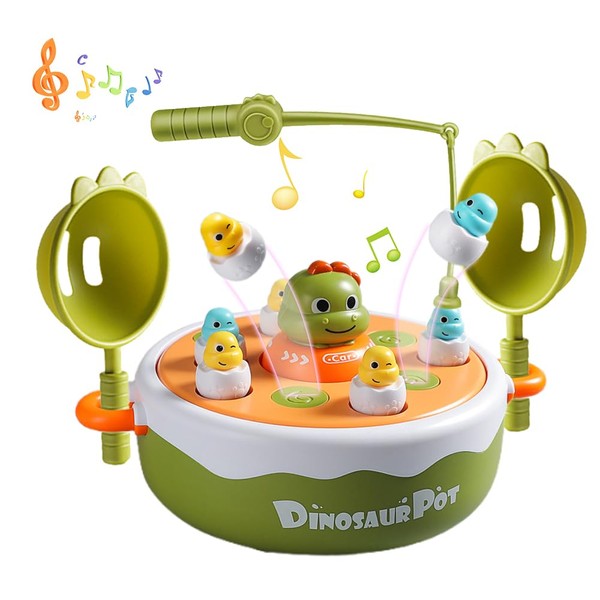 Piashow Dinosaur Toy, Board Game Set for Children, Magnetic Fishing