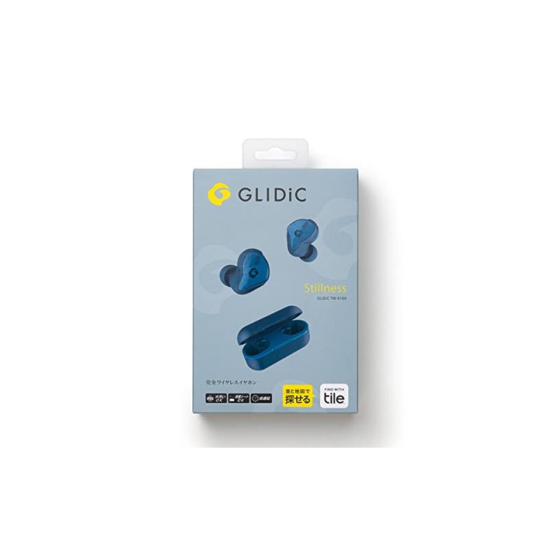 GLIDiC TW-6100 Wireless Earphones, Bluetooth 5.2, Tile Function, In-Ear Type,