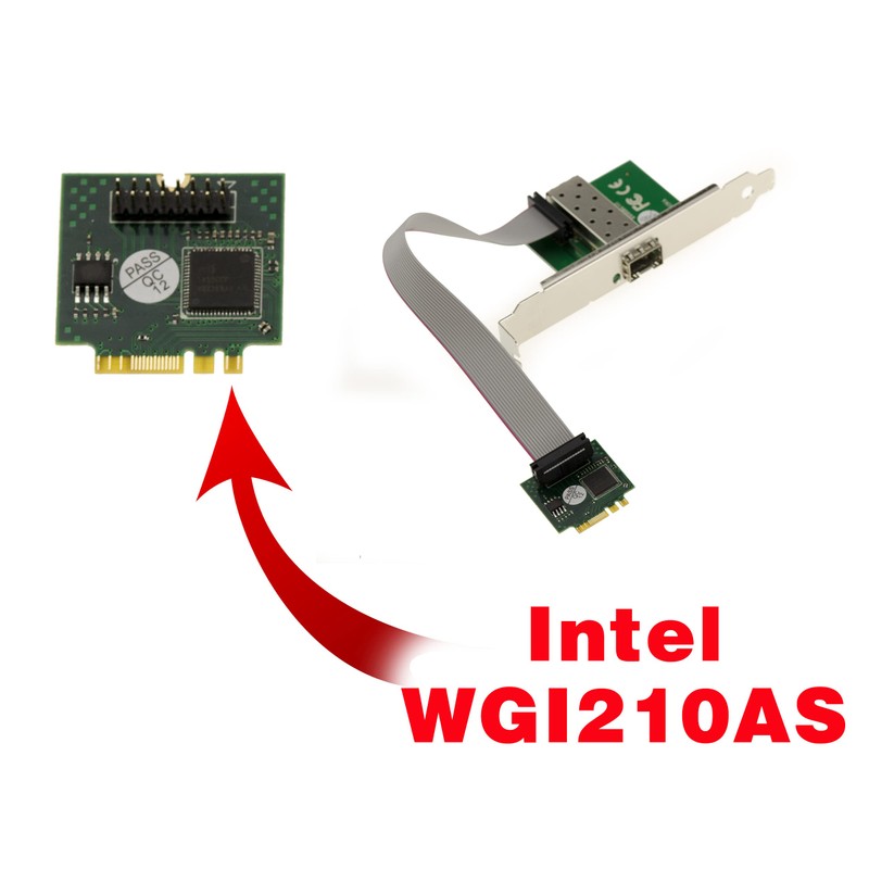 KALEA-INFORMATIQUE M2 E A Key SFP Fibre Gigabit LAN Ethernet