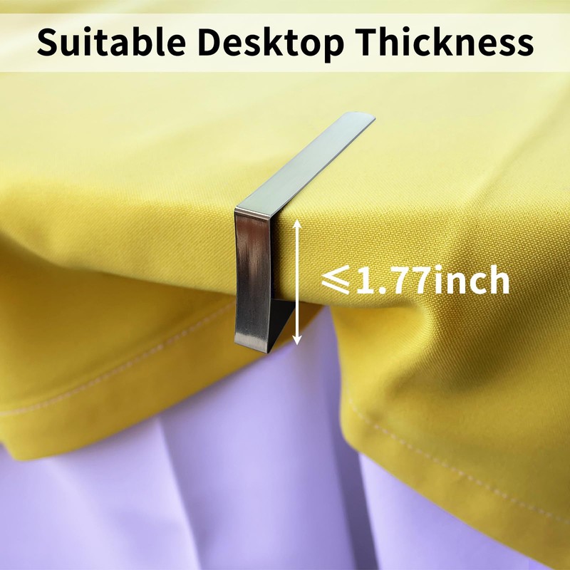 ALLTOP Superior Tablecloth Clips - Rust-Proof Stainless Steel Table Cover