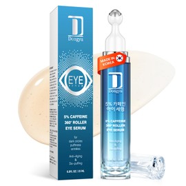 Dongyu Eye Cream for Dark Circles: Korean Caffeine Eye Cream Daily Morning Skincare - Puffy Eyes Treatment for Beauty Enthusiasts (Blue)