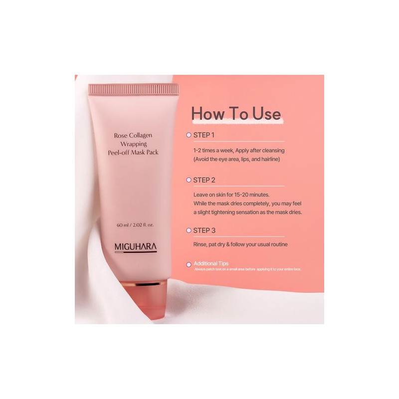 MIGUHARA [MIGUHARA]Rose Collagen Wrapping Peel Off Mask Pack 60ml