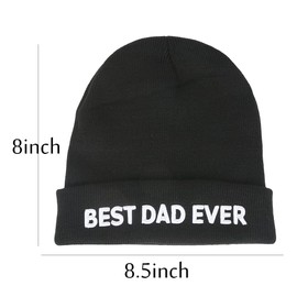 Christmas Funny Gifts for Dad from Daughter Son Beanie Winter Hat Christmas Stocking Stuffers for Dad Daddy Step Dad Him Men