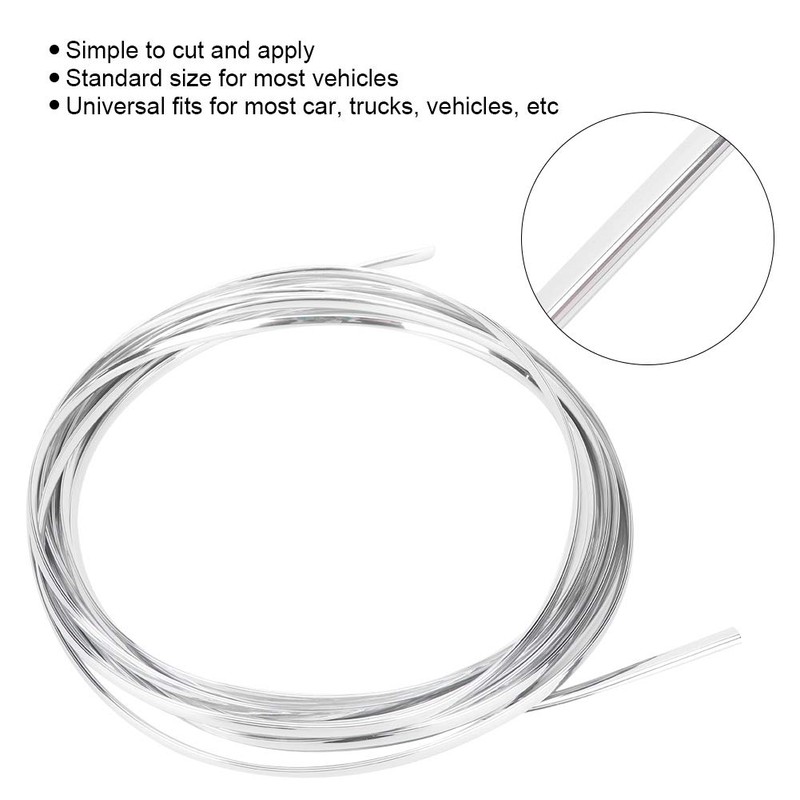 10 Meter Chrome Edge Guard, Chrome Car Door Edge Trim,