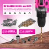 ThinkLearn Tool Kit with 20V Cordless Drill(265in-lbs), Pink Drill Set
