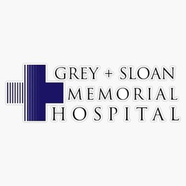 Grey Sloan Memorial hospital logo Bumper Sticker Vinyl Decal 5 inches