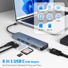 USB C Hub, oditton 6 in 1 USB C Adapter