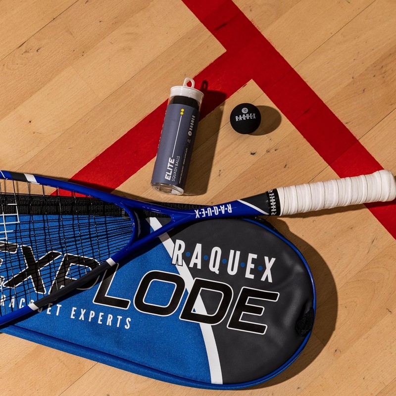 Raquex Squash Balls - Tube of 3. 4 x Speed
