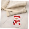 TEHAUX Christmas Snowman Embroidery Patches Unique Craft Appliques for Clothing