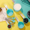 Measuring Spoons Set, 4 Measuring Cups and 4 Spoons with