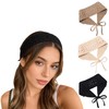 Handmade Crochet Boho Headbands for Women, Adjustable Tie Knit Hippie