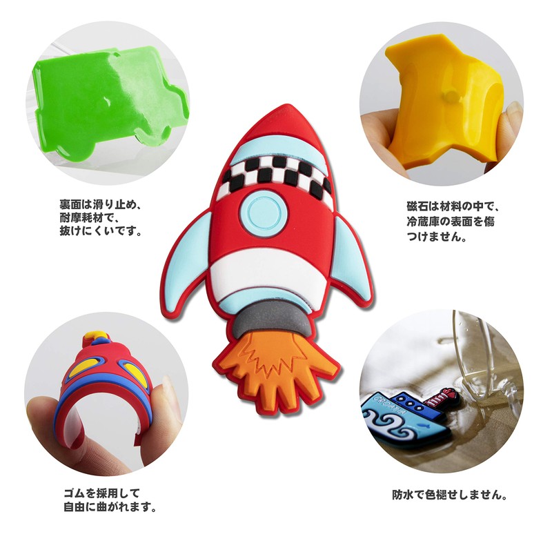 WISESTAR Fridge Magnet 26PCS Traffic Magnet Magnet Magnetic Rubber Ship