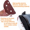 50Pcs 125mm 8 Holes Sanding Discs Pads Sanding Sheets, 5