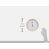 TFA 60.3524 Radio Controlled Wall Clock DCF-77 Radio Time (60.3524.06