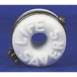Midwest of Cannon Falls Lifesaver Peppermint Life Saver PHB Porcelain Hinged Box by Midwest Cannon Falls