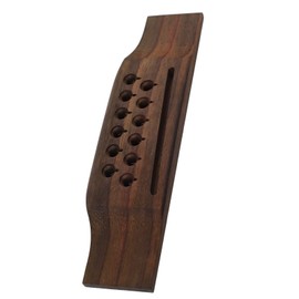 12 String Guitar Bridge Kit, Rosewood & Plastic Material, Ideal Family, Wide Application for Maintenance