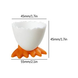 Saijer Egg Cup, Egg Cup Set Cartoon Egg Stand Egg Cup Egg Cup Funny Plastic Egg Cup Children Breakfast Egg Cup Egg Holder Egg Stand in Kitchen for Boiled Eggs (Pack of 9)