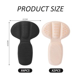 6 Piece Half Size Pads, Heel Clips for Women's Shoes, Heel Grips, Heel Protectors, Insoles for Shoes That are Too Big, Back Cushions, Training Heel Repair, Insoles for Women's Large Shoes