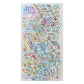 Kamio Japan Sticker Chiisanasekai Seal Convenience na Omise, 224795