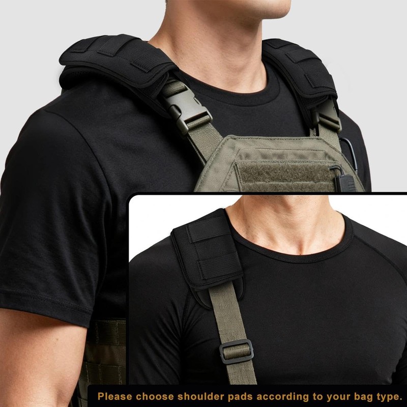 ZINMARK Tactical Shoulder Pad with Ultra-Thick Cushion for Vest Shoulder