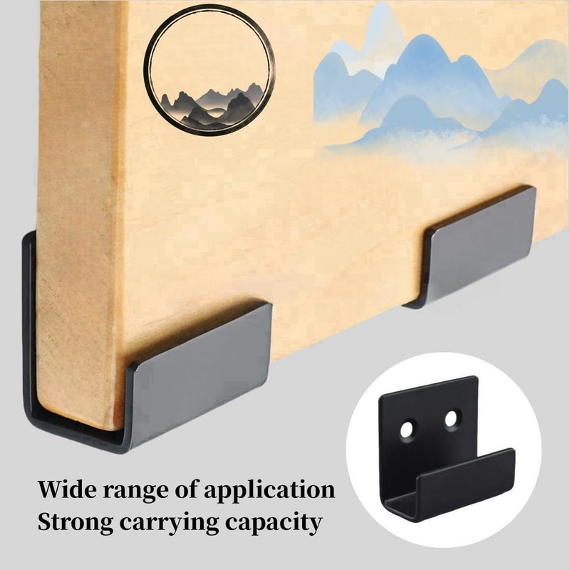 TileDisplay Wall Hanger, 8 Pcs Stainless Steel Wall Mount Brackets