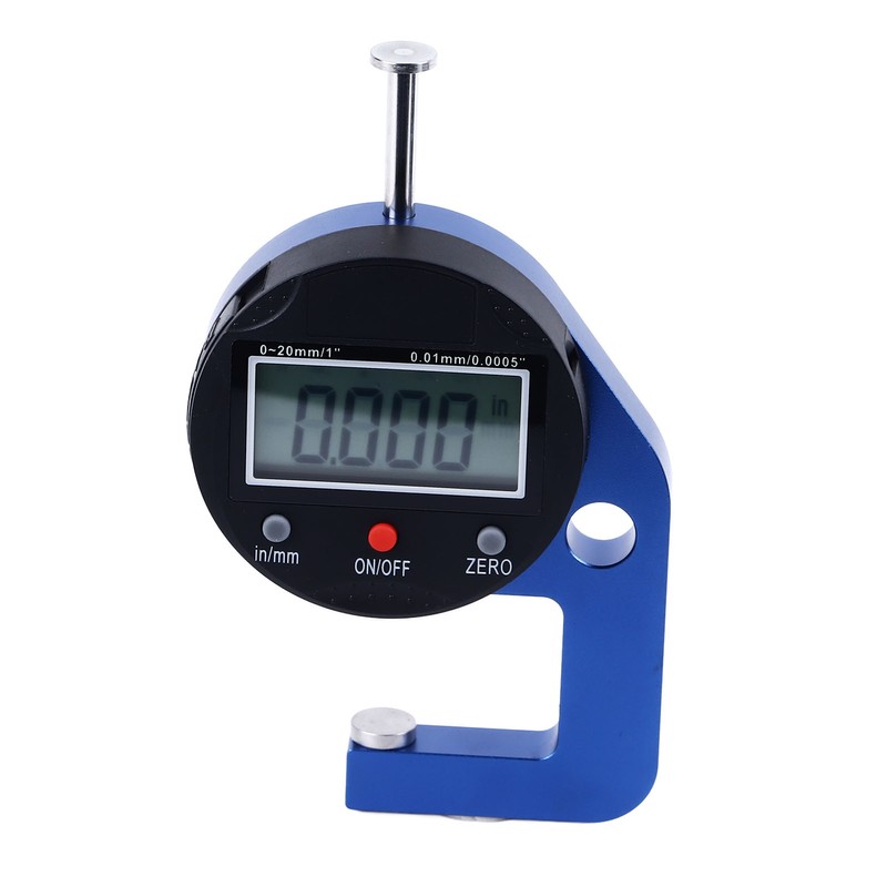 Electronic Thickness Meter 0.0005in Resolution High Accuracy Portable Digital Thickness