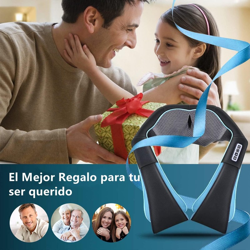 Masajeador Shiatsu para Cuello y Espalda con Calor y 8