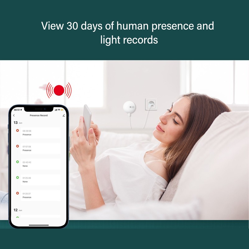 Human Presence Sensor for Zigbee APP Control Timer 24GHz Smart