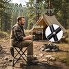 STRAODTIC Lightweight Extra Tall Folding Camping Stools for Adults, 2
