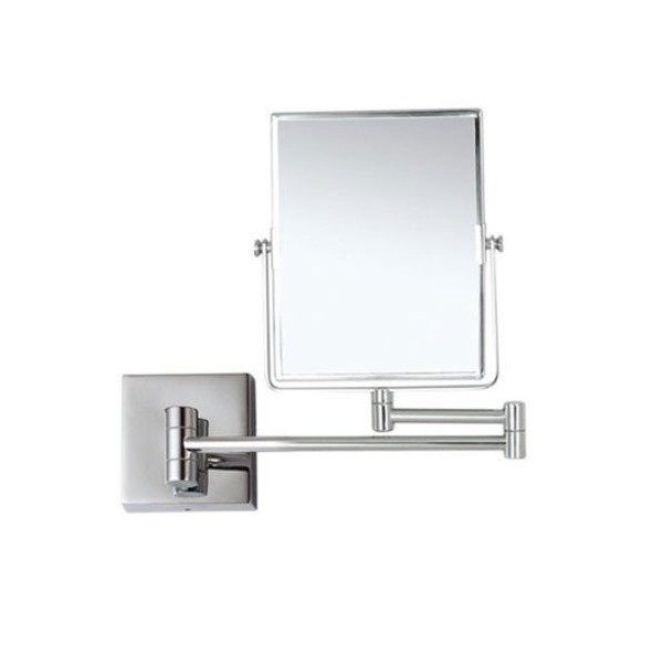 Glimmer Nameeks AR7721-CR-3x Wall Mounted Makeup Mirror, 5" L x 6.3" W