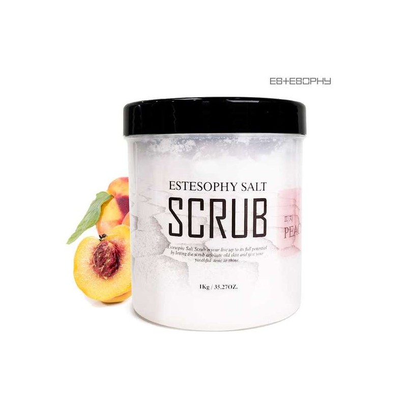 Estesophy Salt Body Scrub Peach 1000g / 에스테소피 솔트 바디