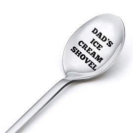Dads Ice Cream Spoon Gifts for Dad Fathers Day Gift for Daddy Birthday Gifts for Dad's Ice Cream Shovel Engraved Spoon Gifts for Dad Ice Cream Lovers Gifts from Daughter Son Wife