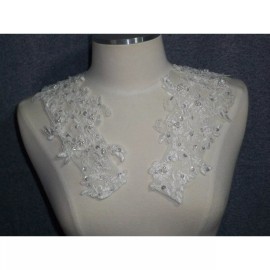treasuresbyevieus@etsy.com Detachable Lace Bridal Straps, Pair Beaded Straps, lace beaded shoulder straps