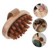 Beavorty 2pcs Wooden Scalp Massager Brush Handheld Acupoint Massage Tool