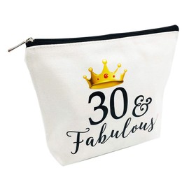 30th Birthday Gifts for Women 30th Birthday Party Supplies and Decorations 30 and Fabulous Dirty Thirty Makeup Bag Funny 30th Gifts Idea for Her